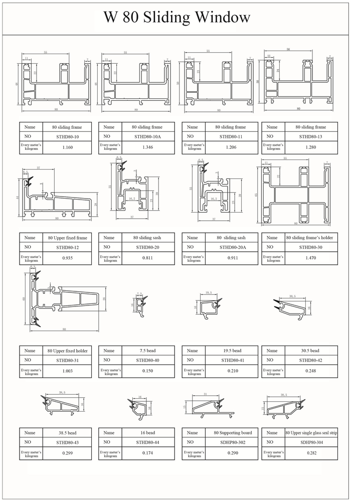 W 80 Sliding Window