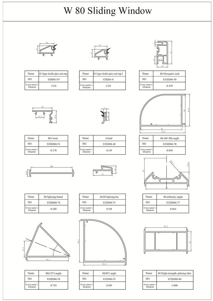 W 80 Sliding Window