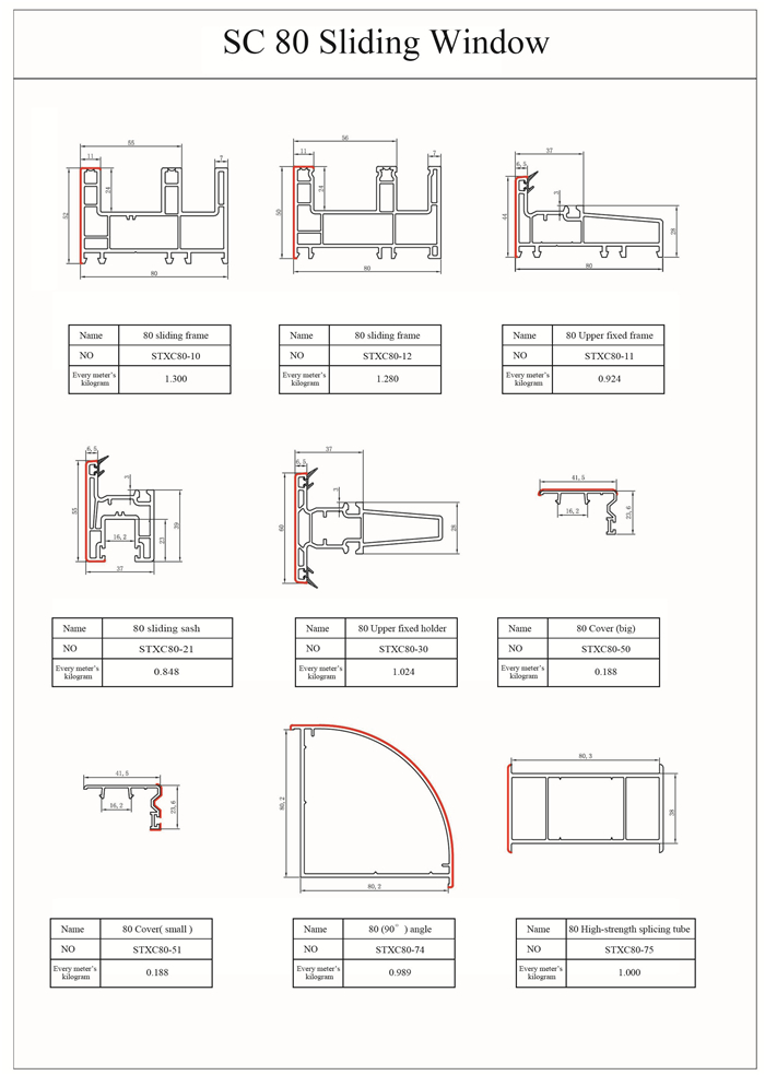 SC 80 Sliding Window