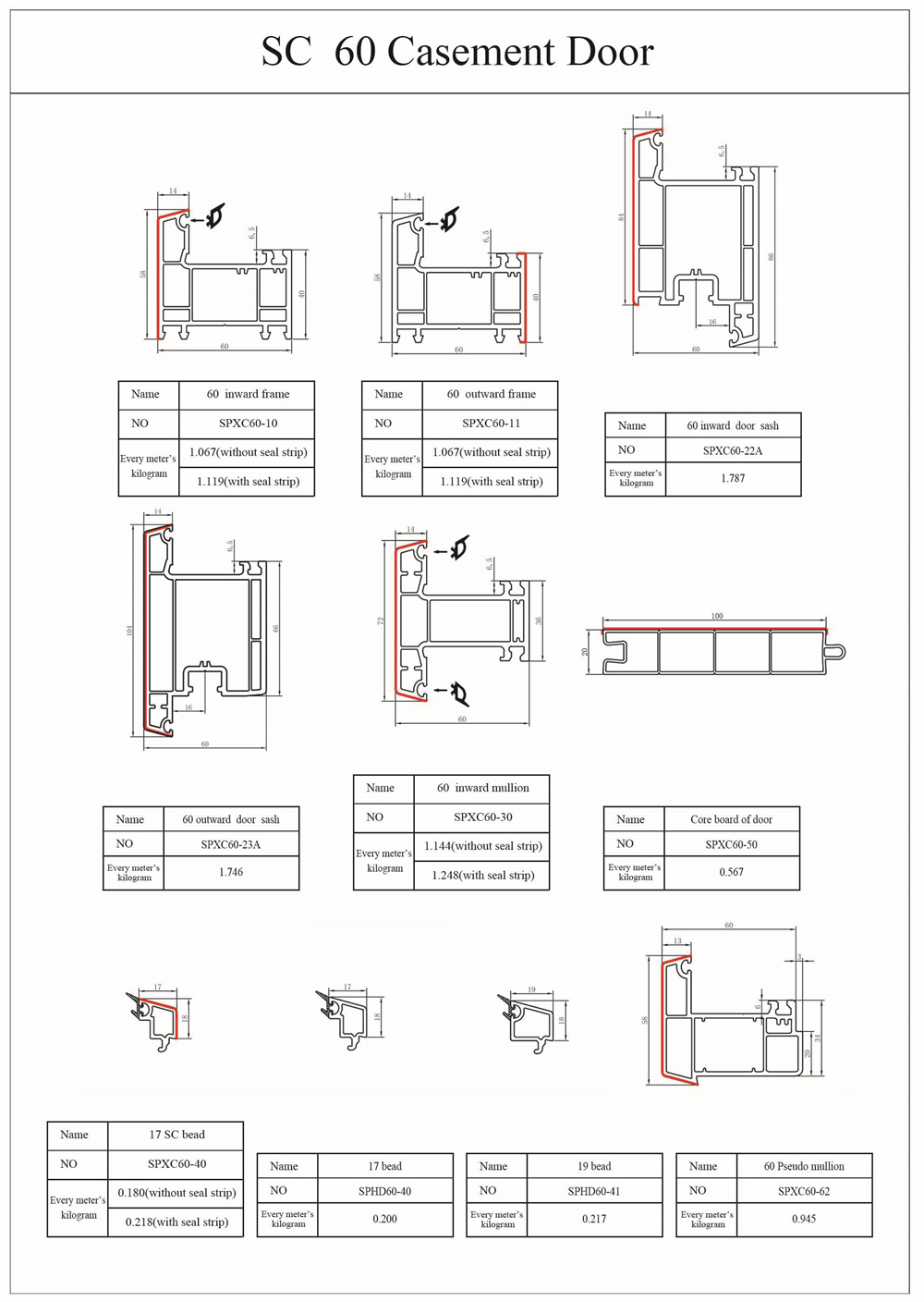 W 60 Casement Door