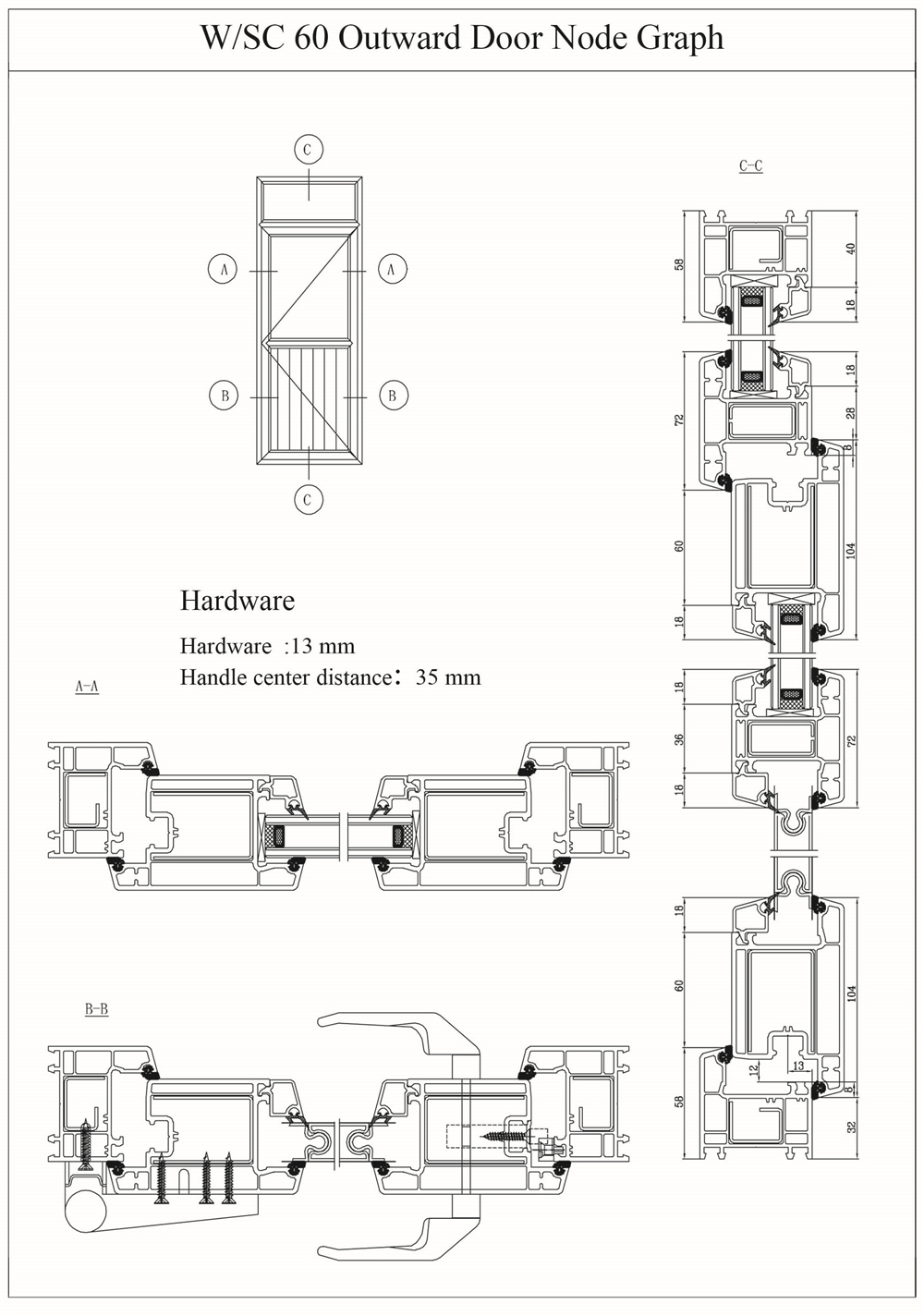 W 60 Casement Door