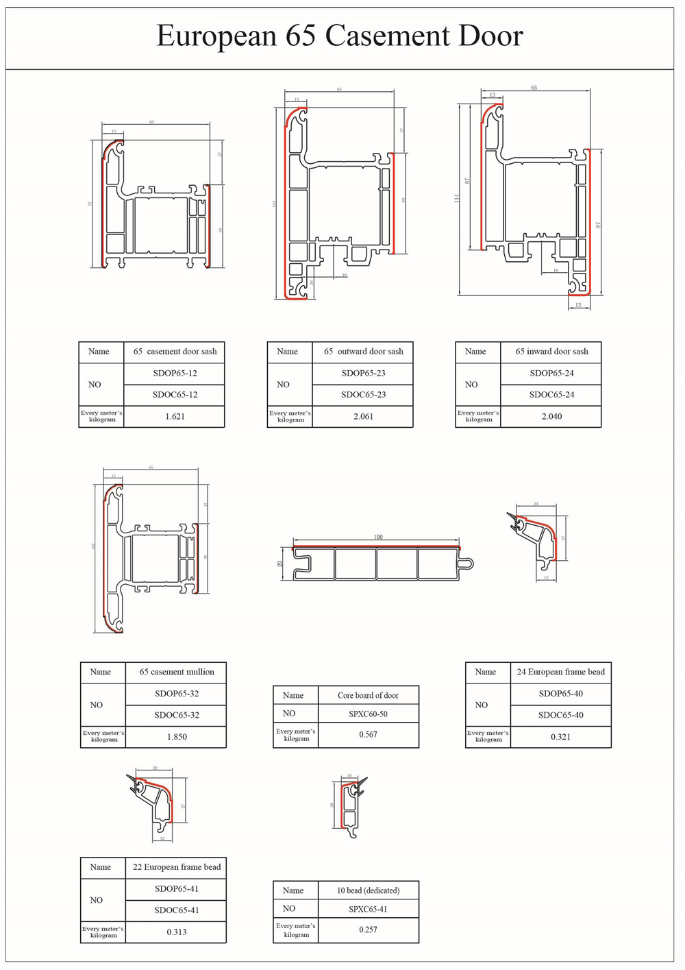 65 Casement Door