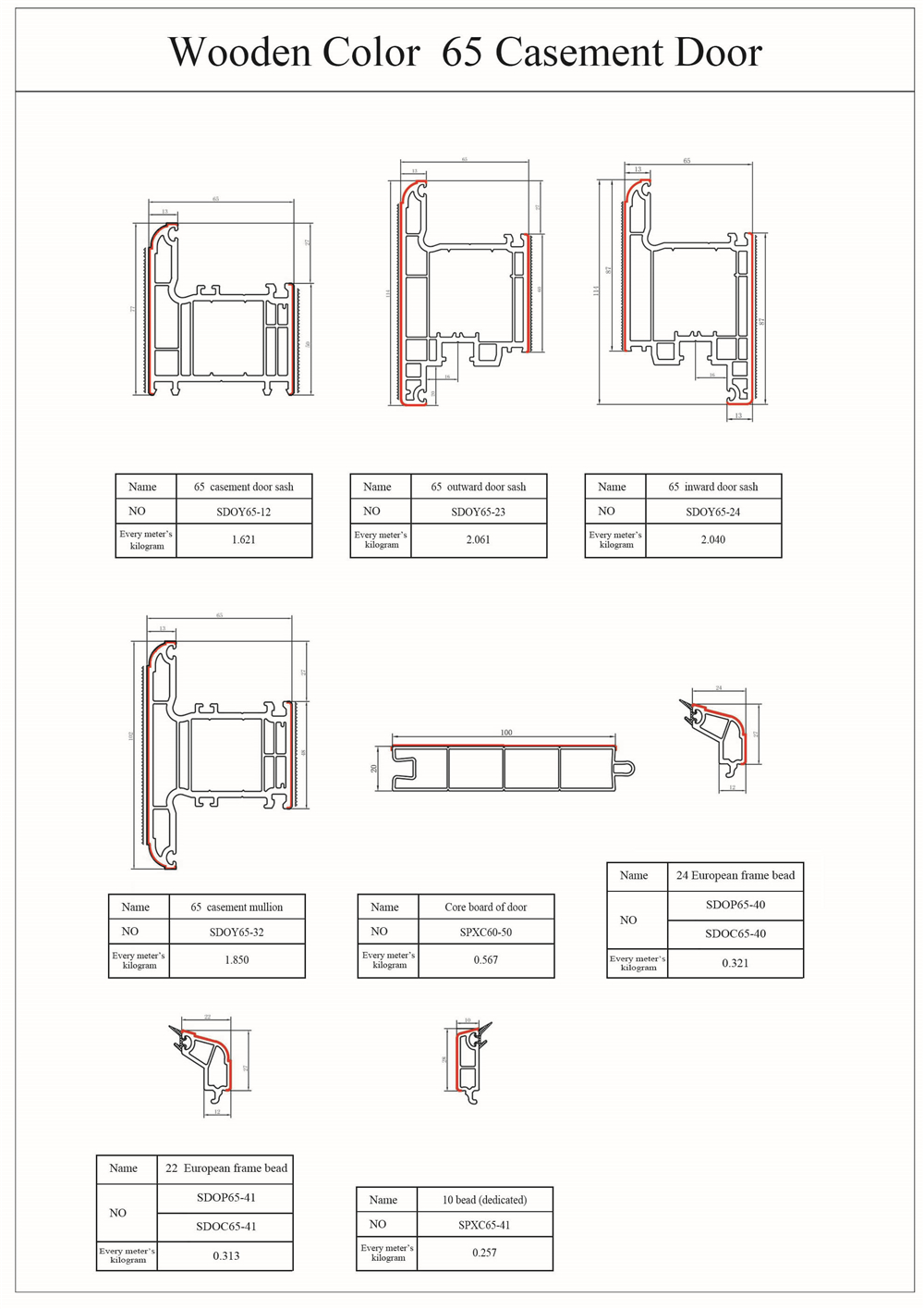 65 Casement Door