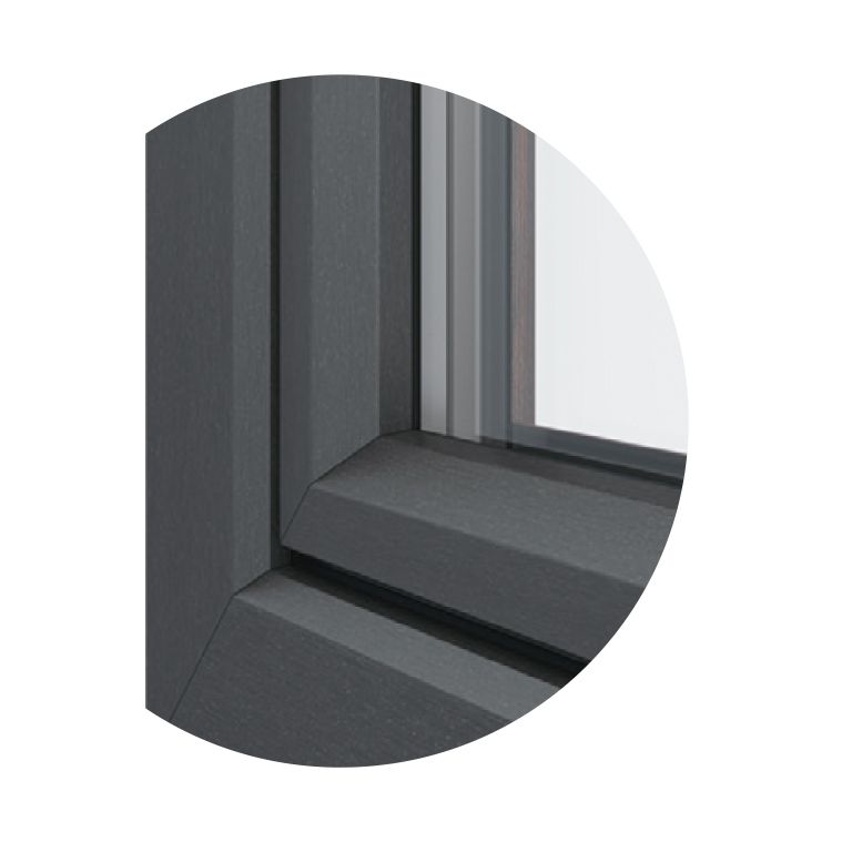 70mm Plastic Steel Casement Window