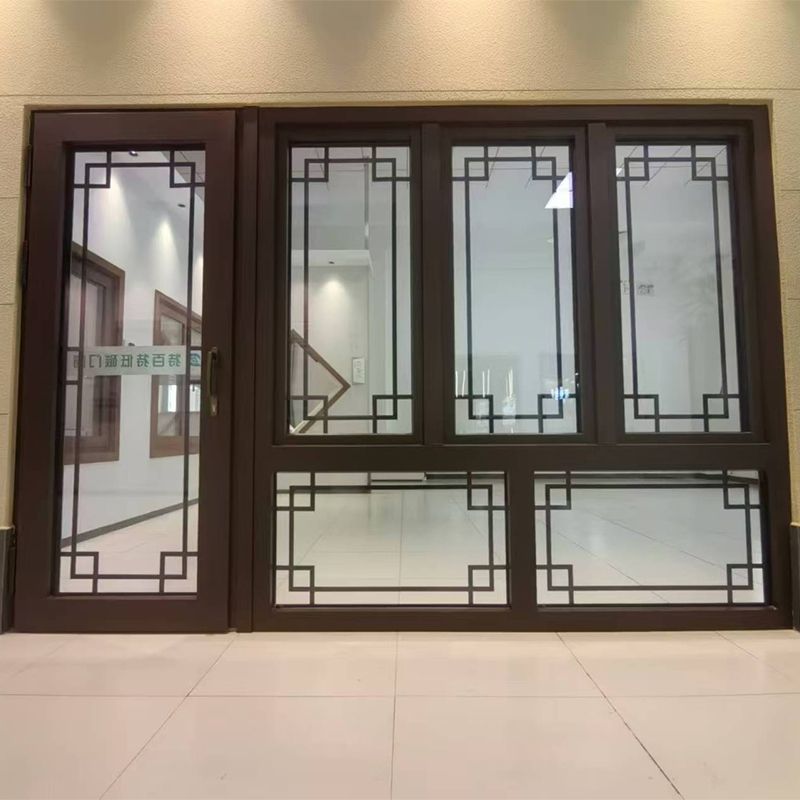 92mm Aluminum Clad Plastic Casement Window