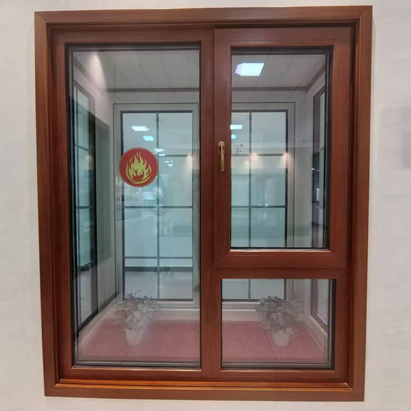 88mm Plastic Steel Casement Fire-Resistant Window